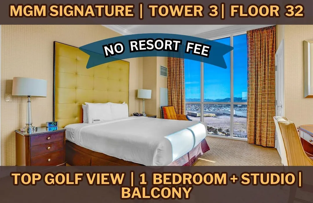 32Nd Floor Mgm Signature 2Br Combo High-Floor Views No Resort Fees-1