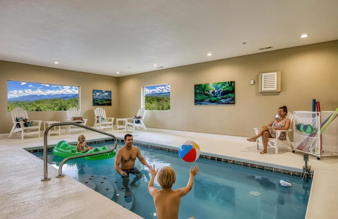 Gritz Carlton Lodge, 2 Large Cabins, 2 Pools, 2 Theater Rooms, 2 Game Rooms, Amazing Mtn Views-1