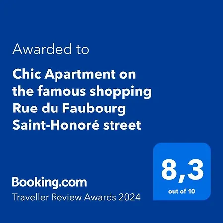 Chic Apartment On The Famous Shopping Rue Du Faubourg Saint-Honore Street-3