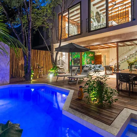 El Rey Loro - Lux 4 Bed Villa @Bluedeertulum-3