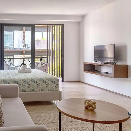 Chic Studio At My Menesse In Playa With Roof Pool-3