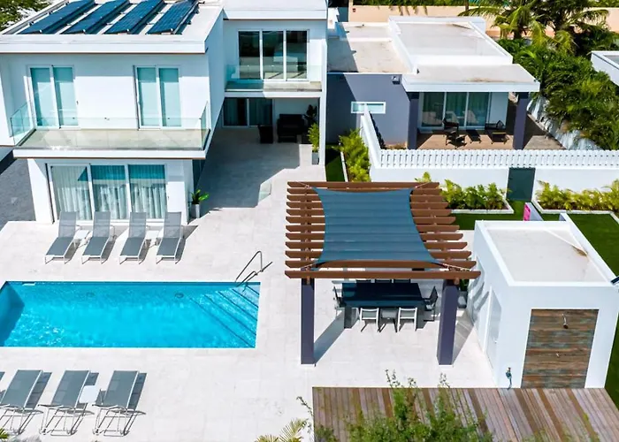 New 5Br 3Ba Villa Biba Dushi 3-Min Eagle Beach Palm Beach