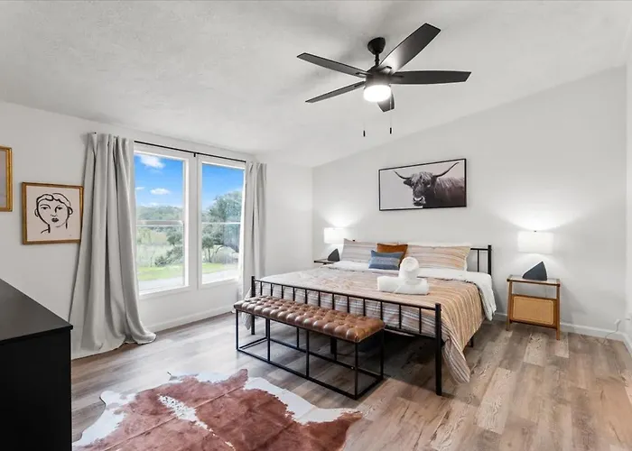 Starlight Horizon Cabin K - Pet-Friendly Texas Hill Country Cabin Near Canyon Lake - Pool, Stargazing & Group Getaways - Sleeps 8