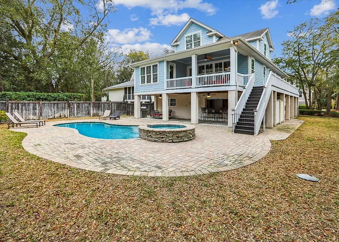 13 Moonshell Rd- Near Ocean,Huge Pool,Fully Fenced Backyard! Free Activities! Villa Hilton Head Island