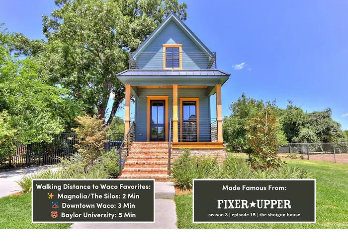 The Shotgun House From Fixer Upper - 800 5-Stars - Steps To Silos, Bu, & Downtown Waco