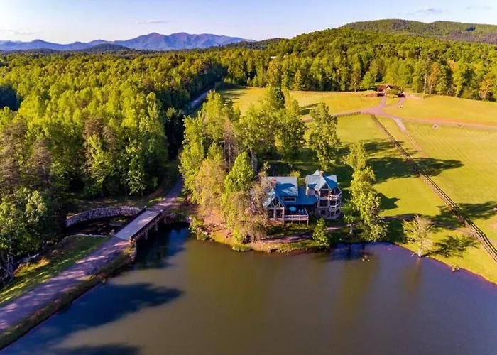 Falling Waters Lodge Lake Front Home & Wedding Venue Ellijay