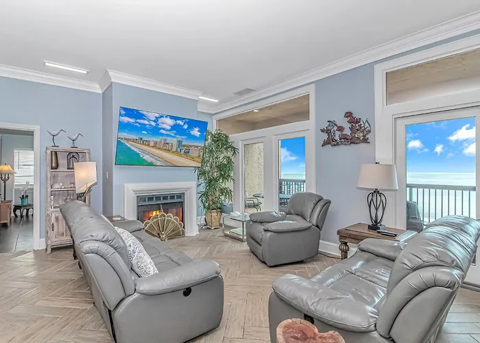 Penthouse Luxury Oceanfront Condo 3 Bedrooms 3 Bathrooms Ocean Dunes Tower 1 Unit 4155 Myrtle Beach