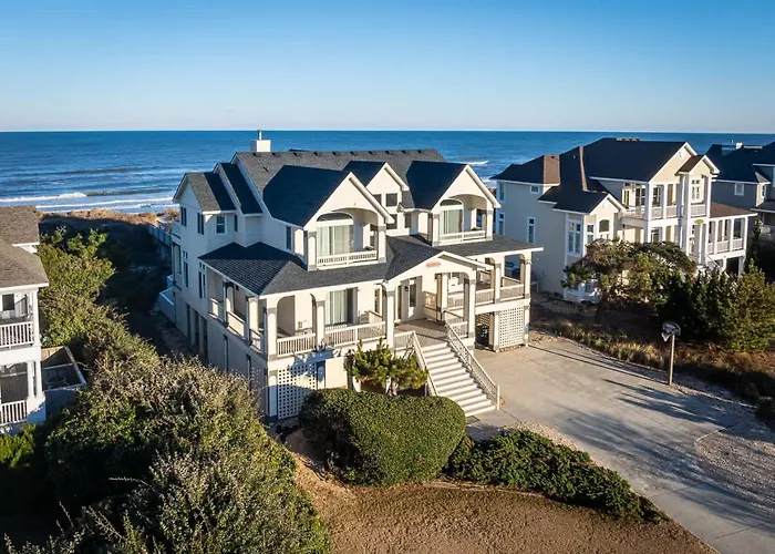 Pine Island Oceanfront Private Pool And Beach Access Corolla
