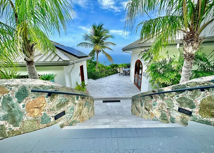 Pool Villa With Vast Views Of Crisp Ocean Horizon - Villa Panache Cruz Bay