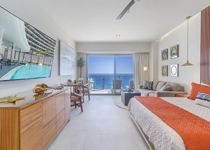 Luxury Studio With King Bed Oceanview Terrace At Sonoran Star Resort Puerto Peñasco