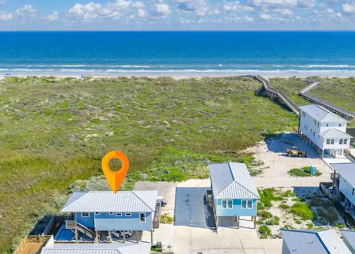 Jetty Set Go! Ocean Views & Private Pool! Villa Port Aransas