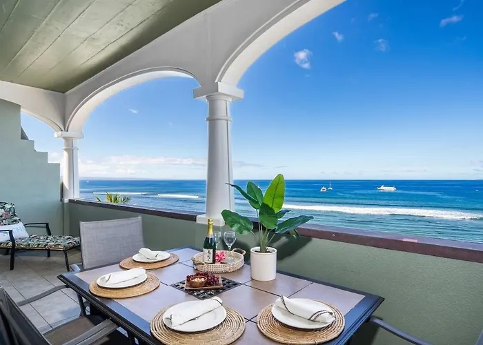 Lahaina Shores Ph1 - Ls Ph1 Oceanfront Penthouse Condo W Panoram