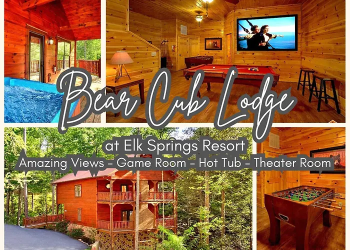 Cozy Hot Tub Cabin Outdoor Fireplace Gatlinburg