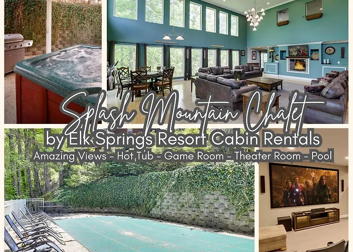 Splash Mountain Chalet: Private Pool Theater Gatlinburg