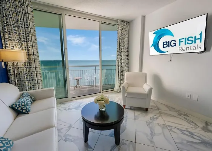Amazing Beachfront Condo With Nice Hot Tub & Pools Myrtle Beach