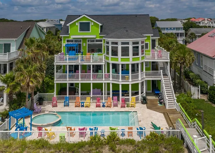 Casa Margarita Oceanfront, 10Bd, Private Pool And Hot Tub, Elevator Villa Isle of Palms
