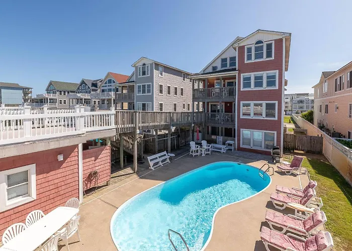 A Big Catch - Kdh Mp 8.5, Oceanfront, Elevator, Pool, Hot Tub, Spacious 10 Bedrooms, Pets Ok Kill Devil Hills