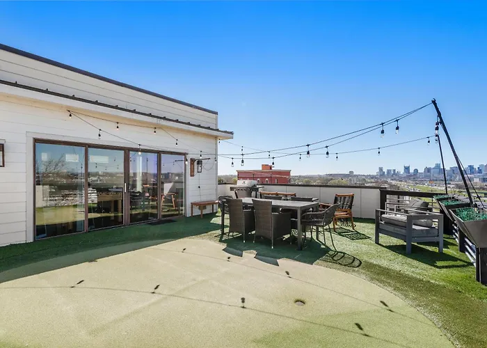 8Min To Downtown With Rooftop Golf Grill And Firepit Nashville