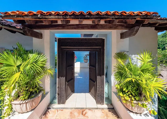 Private Beachfront Villas Puerto Vallarta 12-30 Guests