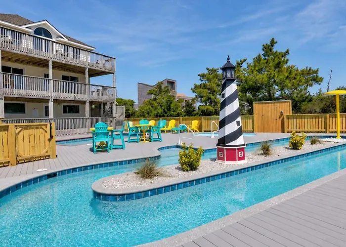 Rio Rodanthe Lazy River Kiddie Pool Oceanfront Elevator