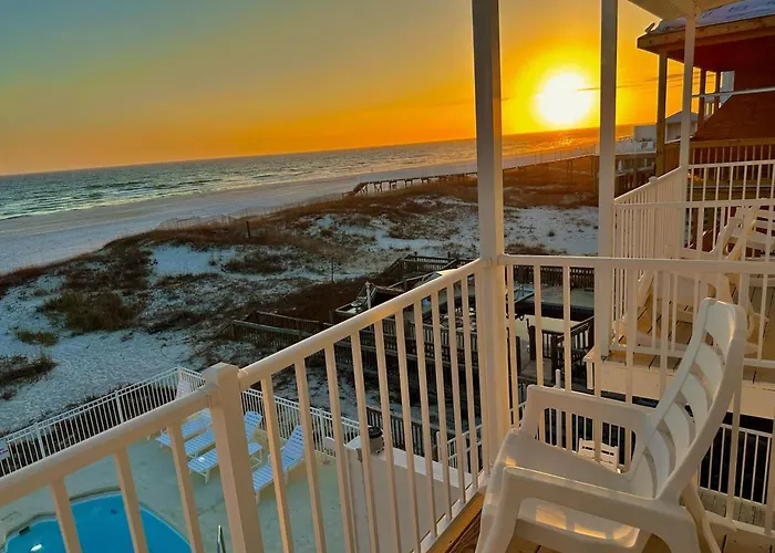 Dolphin View Duplex Side A - Beachfront Heated Pool -Gulf Shores Alabama - Near The Hangout